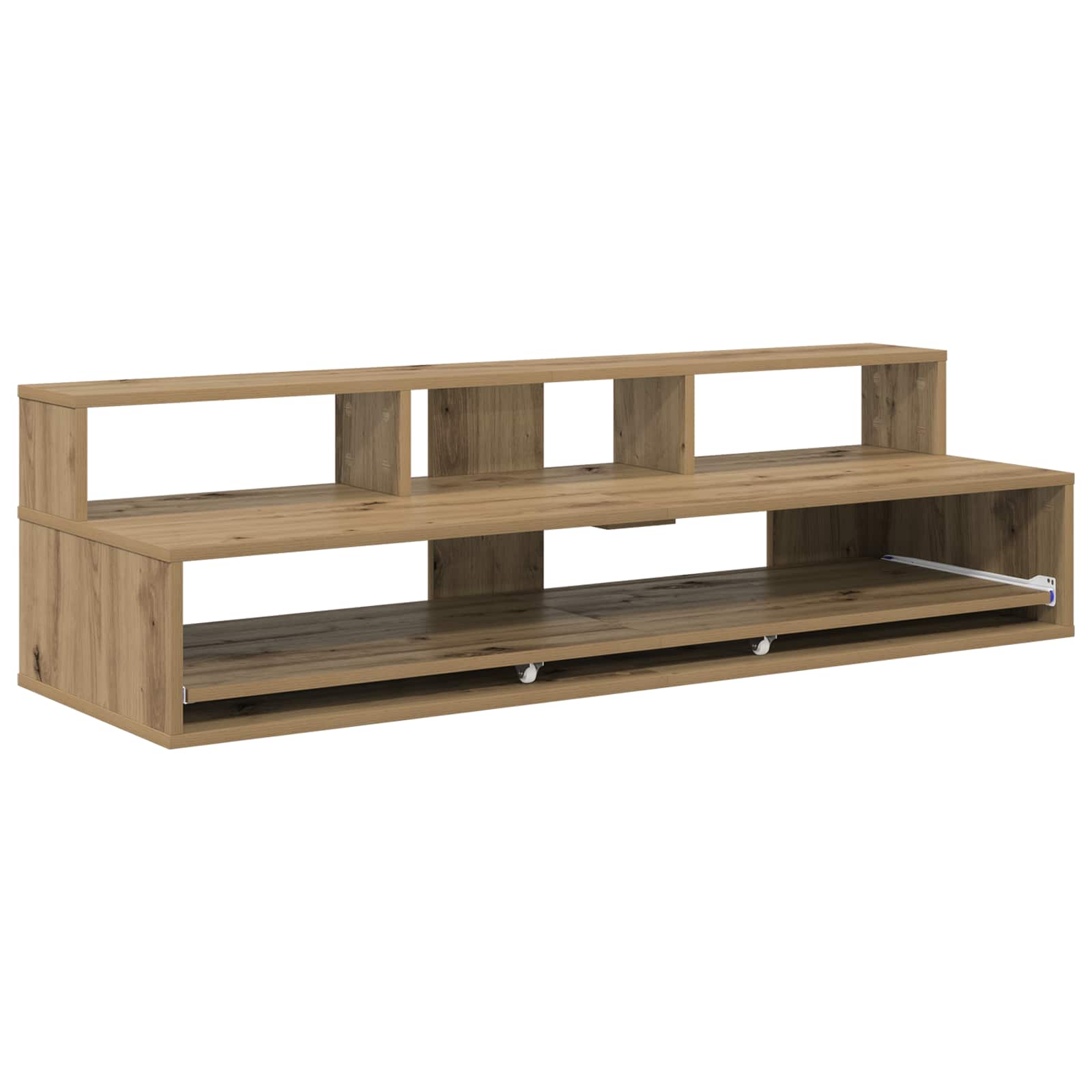 vidaXL Studio Desk Artisan Oak 110 x 42.5 x 36 cm Engineered Wood 2