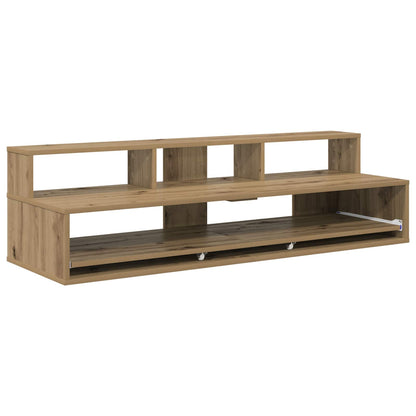 vidaXL Studio Desk Artisan Oak 110 x 42.5 x 36 cm Engineered Wood 2
