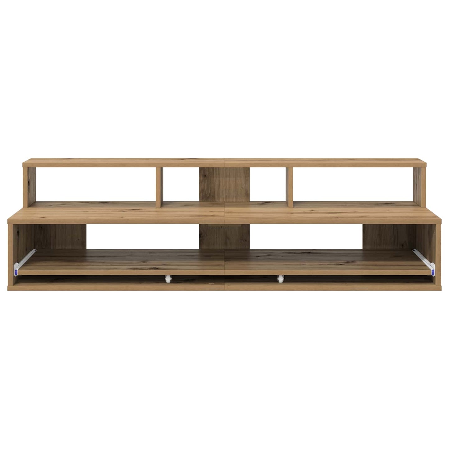 vidaXL Studio Desk Artisan Oak 110 x 42.5 x 36 cm Engineered Wood 5