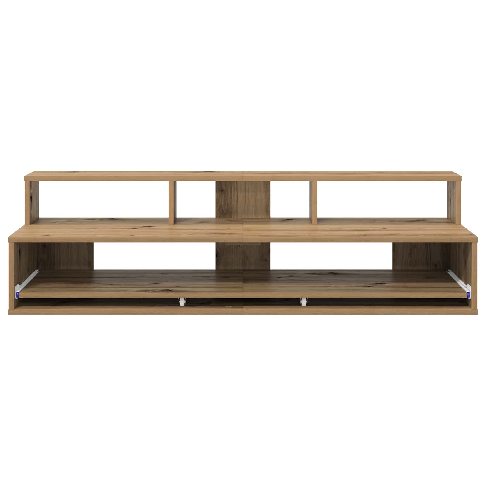 vidaXL Studio Desk Artisan Oak 110 x 42.5 x 36 cm Engineered Wood 5