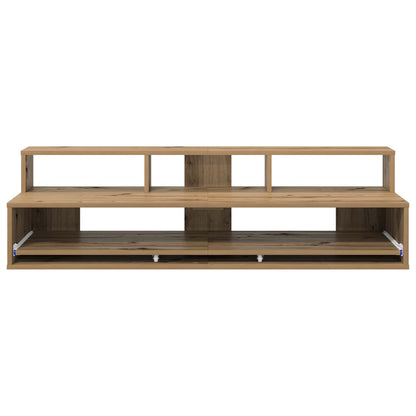 vidaXL Studio Desk Artisan Oak 110 x 42.5 x 36 cm Engineered Wood 5