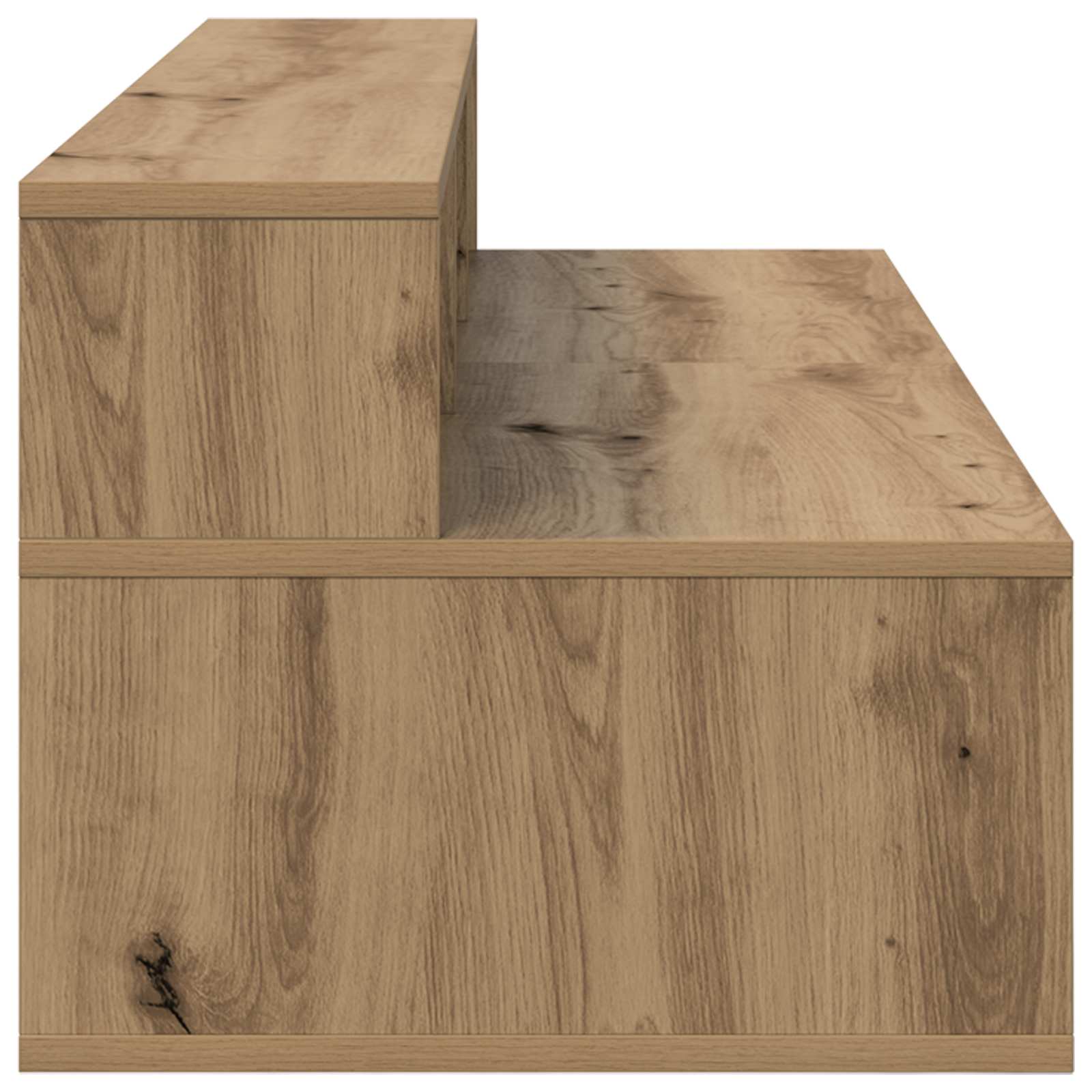 vidaXL Studio Desk Artisan Oak 110 x 42.5 x 36 cm Engineered Wood 6