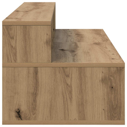 vidaXL Studio Desk Artisan Oak 110 x 42.5 x 36 cm Engineered Wood 6