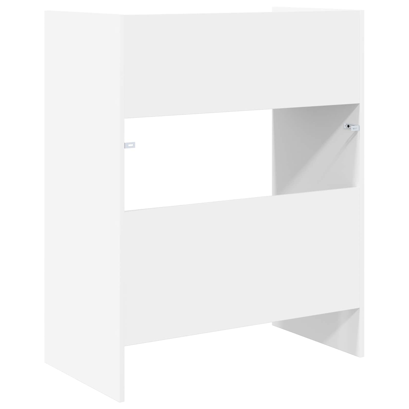 vidaXL DJ Table White 102 x 45 x 102 cm Engineered Wood 6
