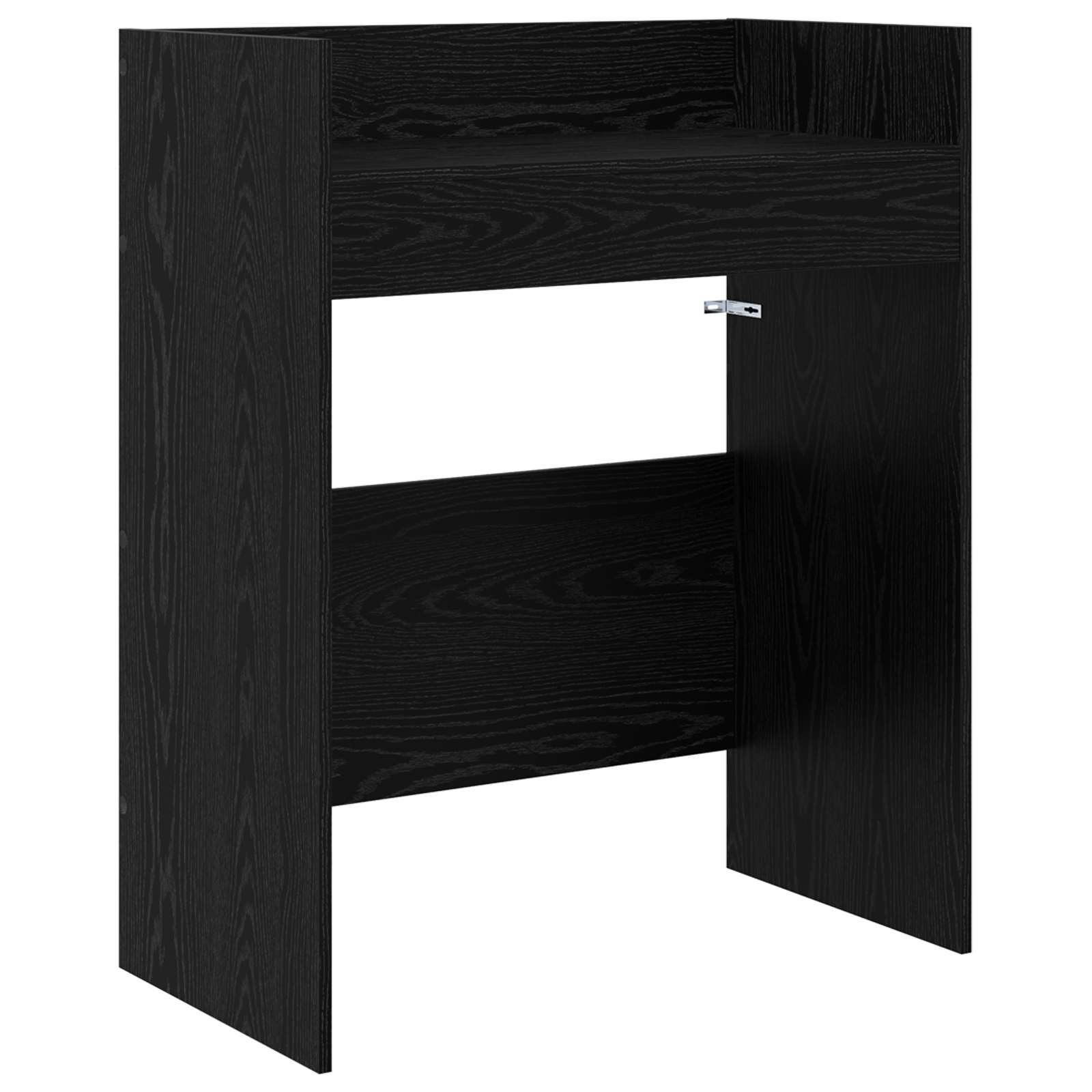 vidaXL DJ Table Black Oak 102 x 45 x 102 cm Engineered Wood 2