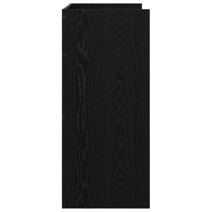 vidaXL DJ Table Black Oak 102 x 45 x 102 cm Engineered Wood 5