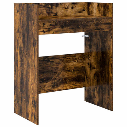 vidaXL DJ Table Smoked Oak 102 x 45 x 102 cm Engineered Wood 2