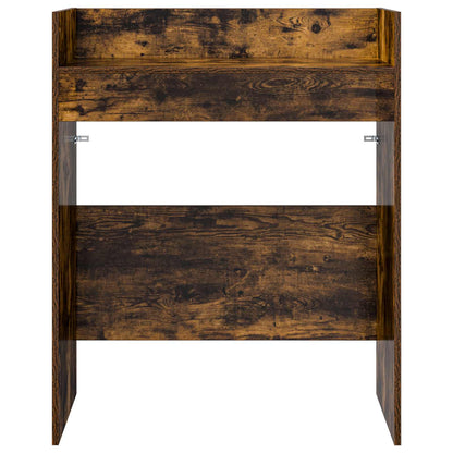 vidaXL DJ Table Smoked Oak 102 x 45 x 102 cm Engineered Wood 4