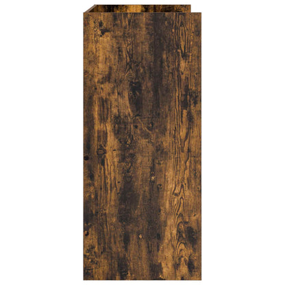 vidaXL DJ Table Smoked Oak 102 x 45 x 102 cm Engineered Wood 5