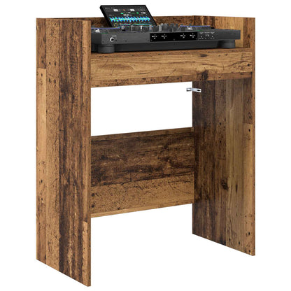 vidaXL DJ Table Old Wood 102 x 45 x 102 cm Engineered Wood 3