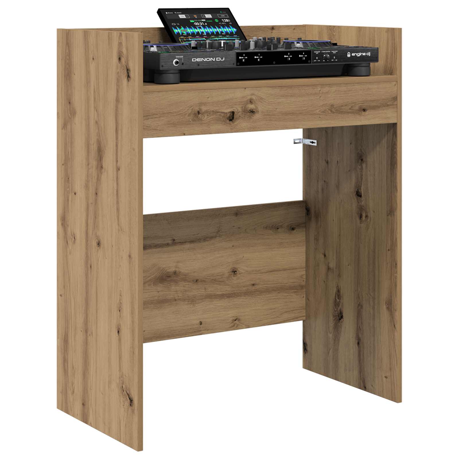 vidaXL DJ Table Artisan Oak 102 x 45 x 102 cm Engineered Wood 3