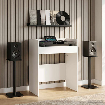 vidaXL DJ Table White 82 x 45 x 102 cm Engineered Wood 1