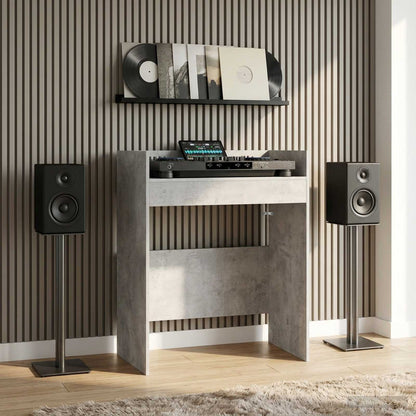 vidaXL DJ Table Concrete Grey 82 x 45 x 102 cm Engineered Wood 1