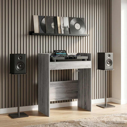 DJ Table Engineered Wood 82 x 45 x 102 cm Grey sonoma