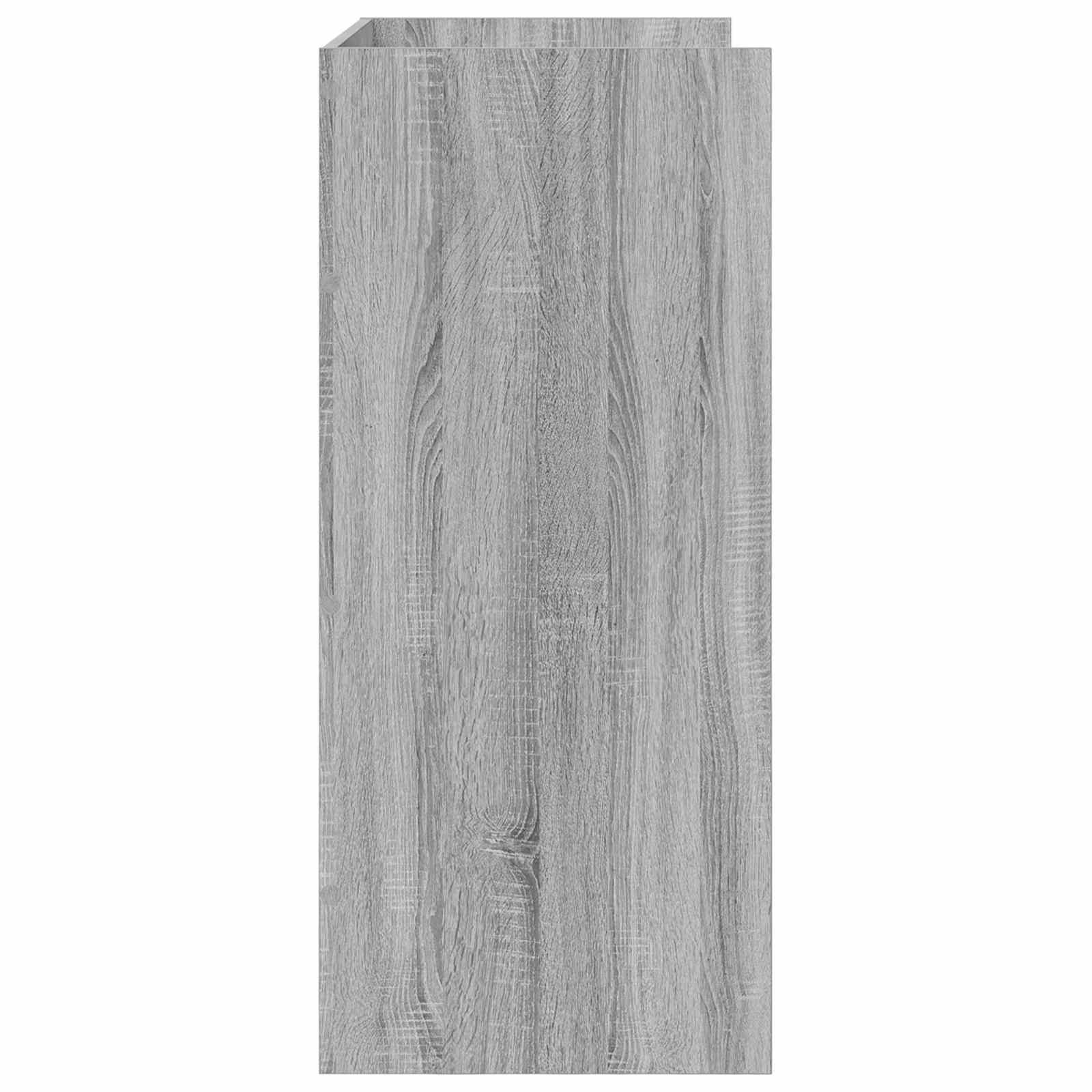 vidaXL DJ Table Grey Sonoma 62 x 45 x 102 cm Engineered Wood 5