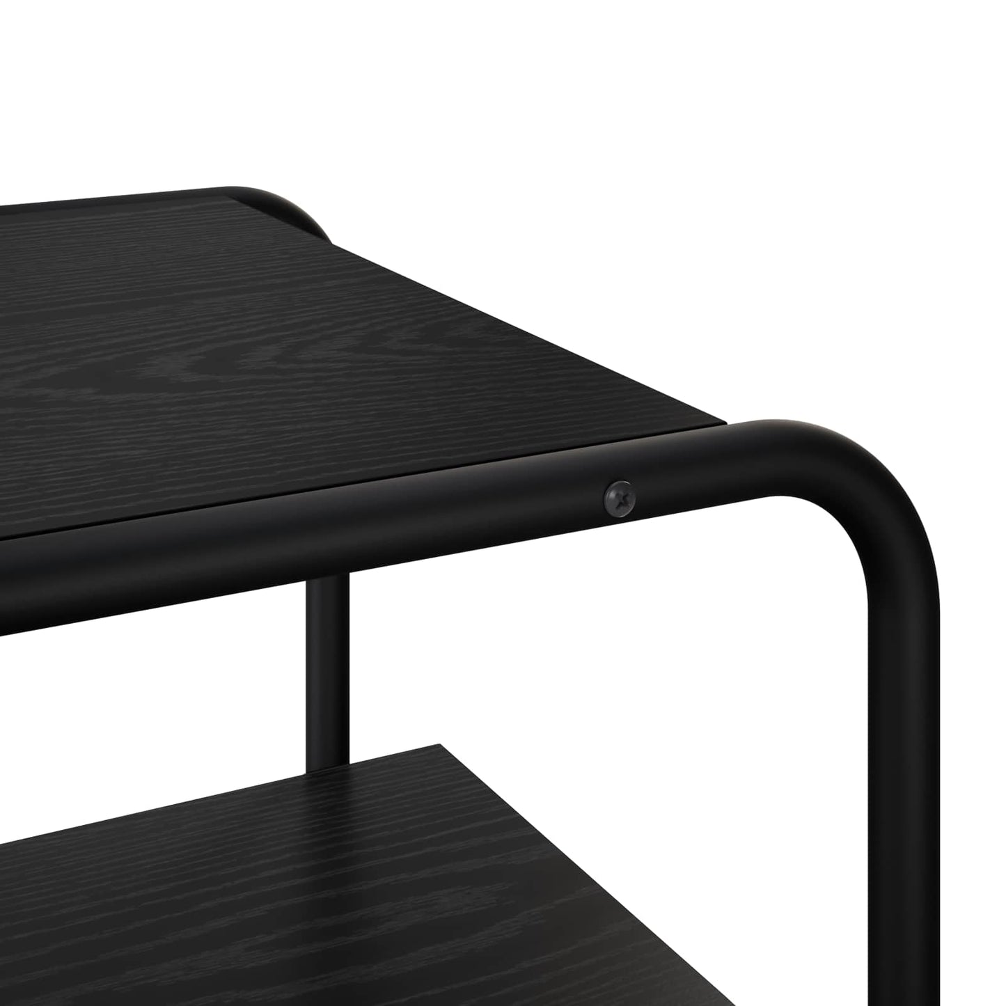 vidaXL Console Table Black Oak 80 x 41 x 75 cm Engineered Wood 6