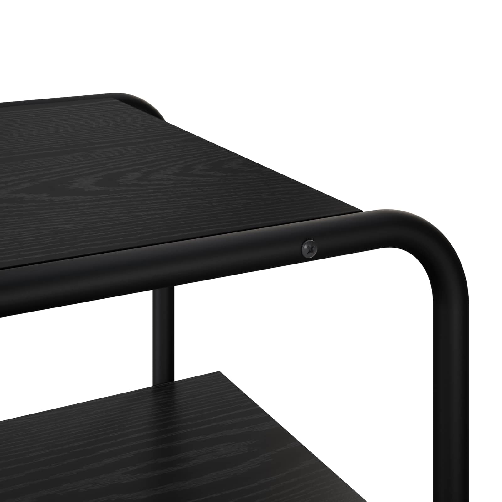 vidaXL Console Table Black Oak 80 x 41 x 75 cm Engineered Wood 6