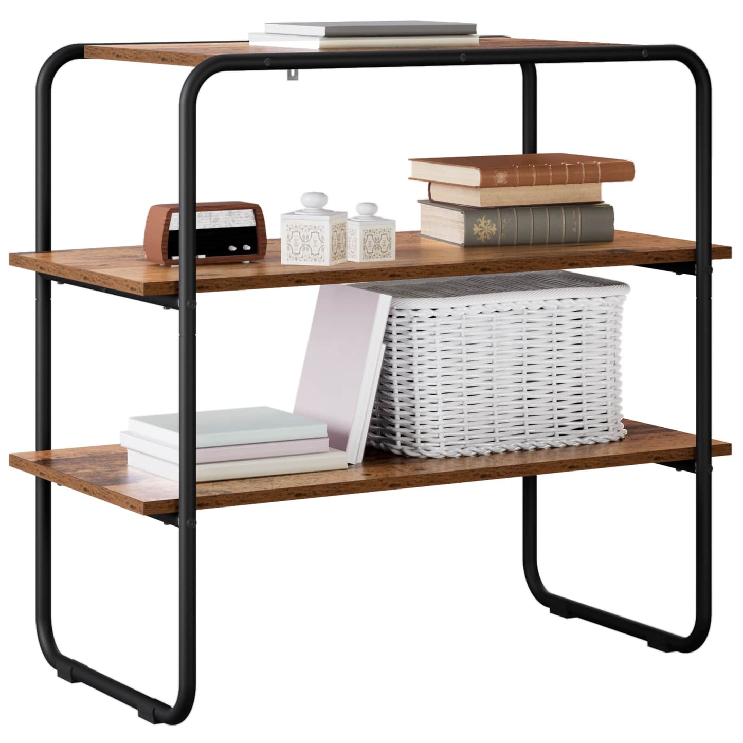 vidaXL Console Table Old Wood 80 x 41 x 75 cm Engineered Wood 3