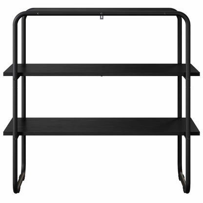 vidaXL Console Table Black Oak 100 x 41 x 75 cm Engineered Wood 4