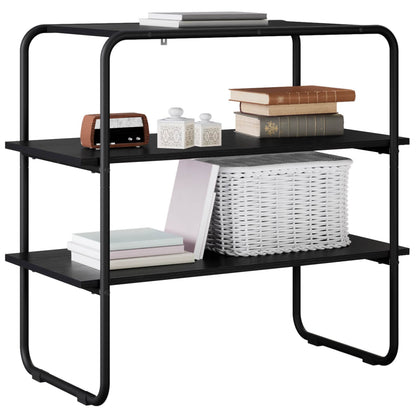 vidaXL Console Table Black Oak 100 x 41 x 75 cm Engineered Wood 3