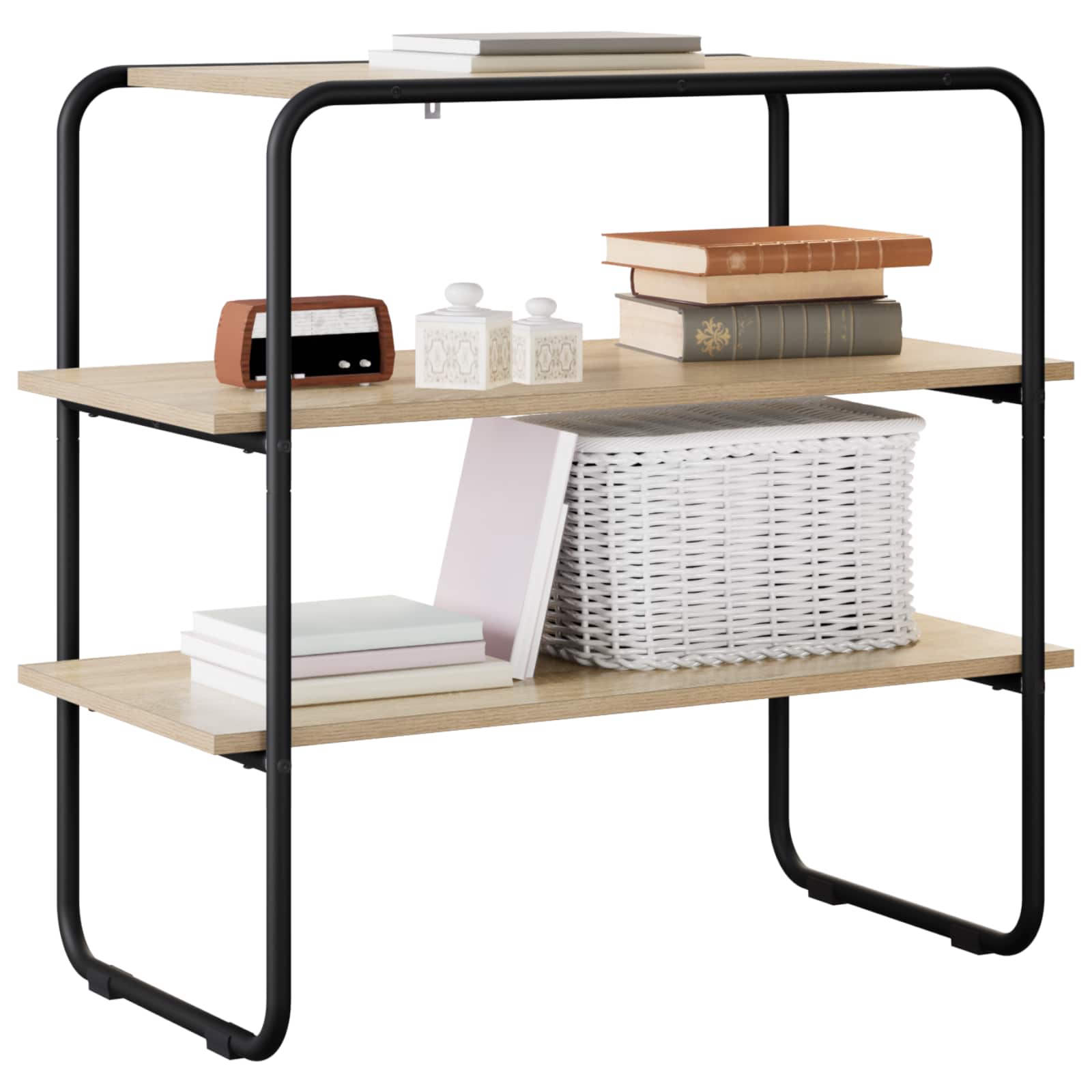 vidaXL Console Table Sonoma Oak 100 x 41 x 75 cm Engineered Wood 3