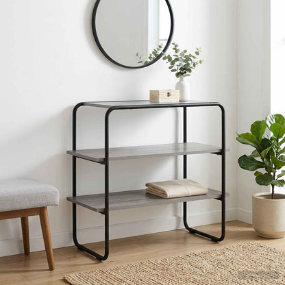 vidaXL Console Table Grey Sonoma 100 x 41 x 75 cm Engineered Wood 1