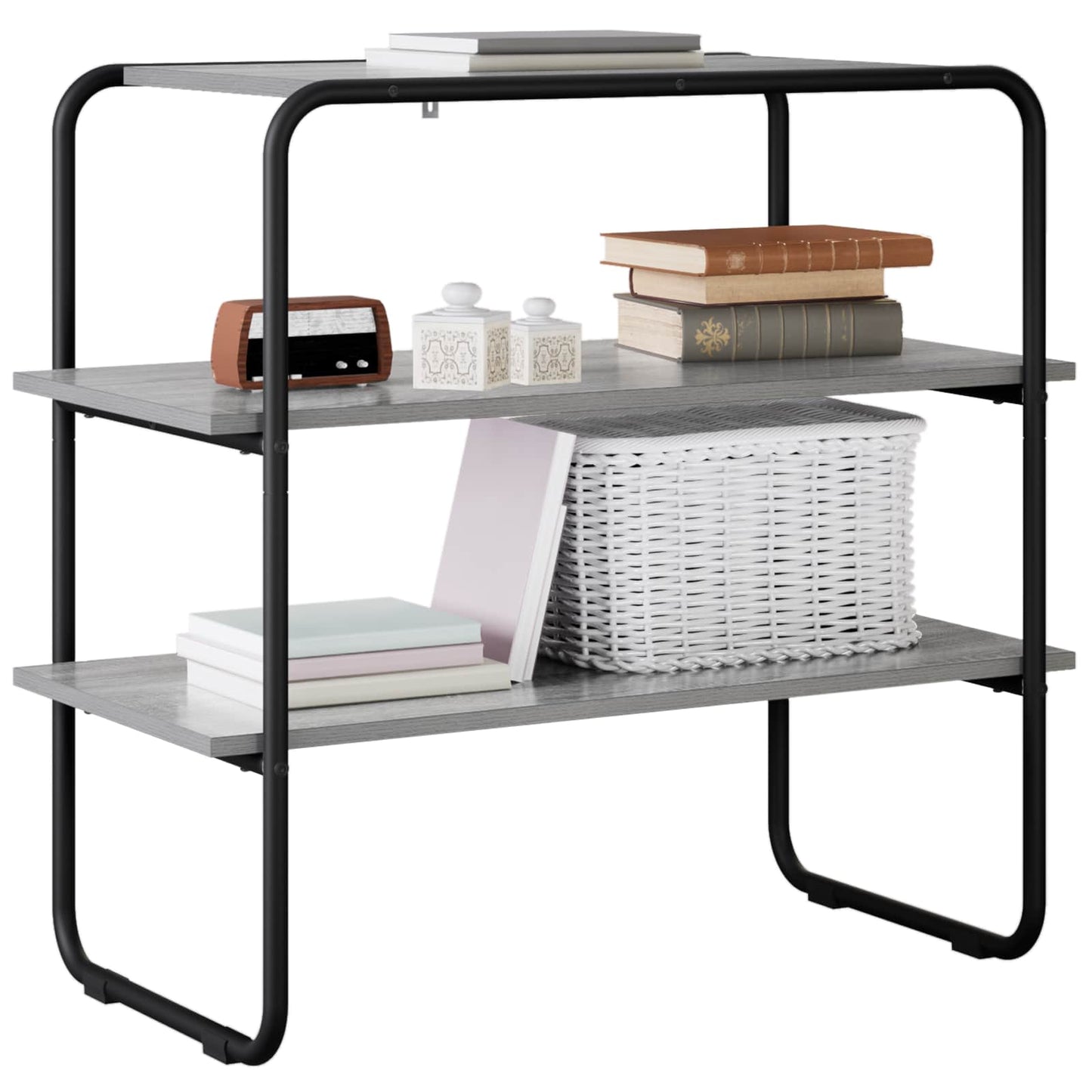 vidaXL Console Table Grey Sonoma 100 x 41 x 75 cm Engineered Wood 3