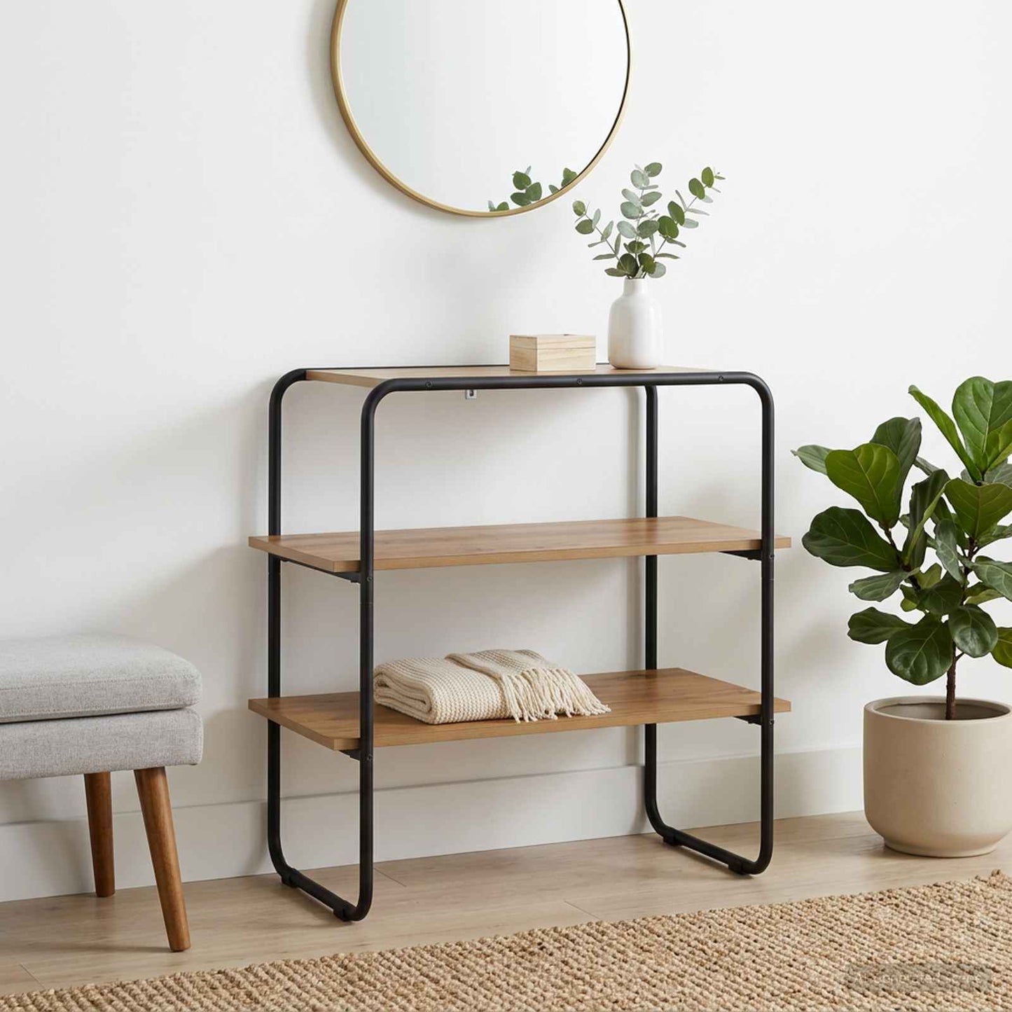 vidaXL Console Table Artisan Oak 100 x 41 x 75 cm Engineered Wood 1