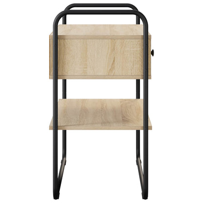 vidaXL Console Table Sonoma Oak 80 x 40 x 75 cm Engineered Wood 6