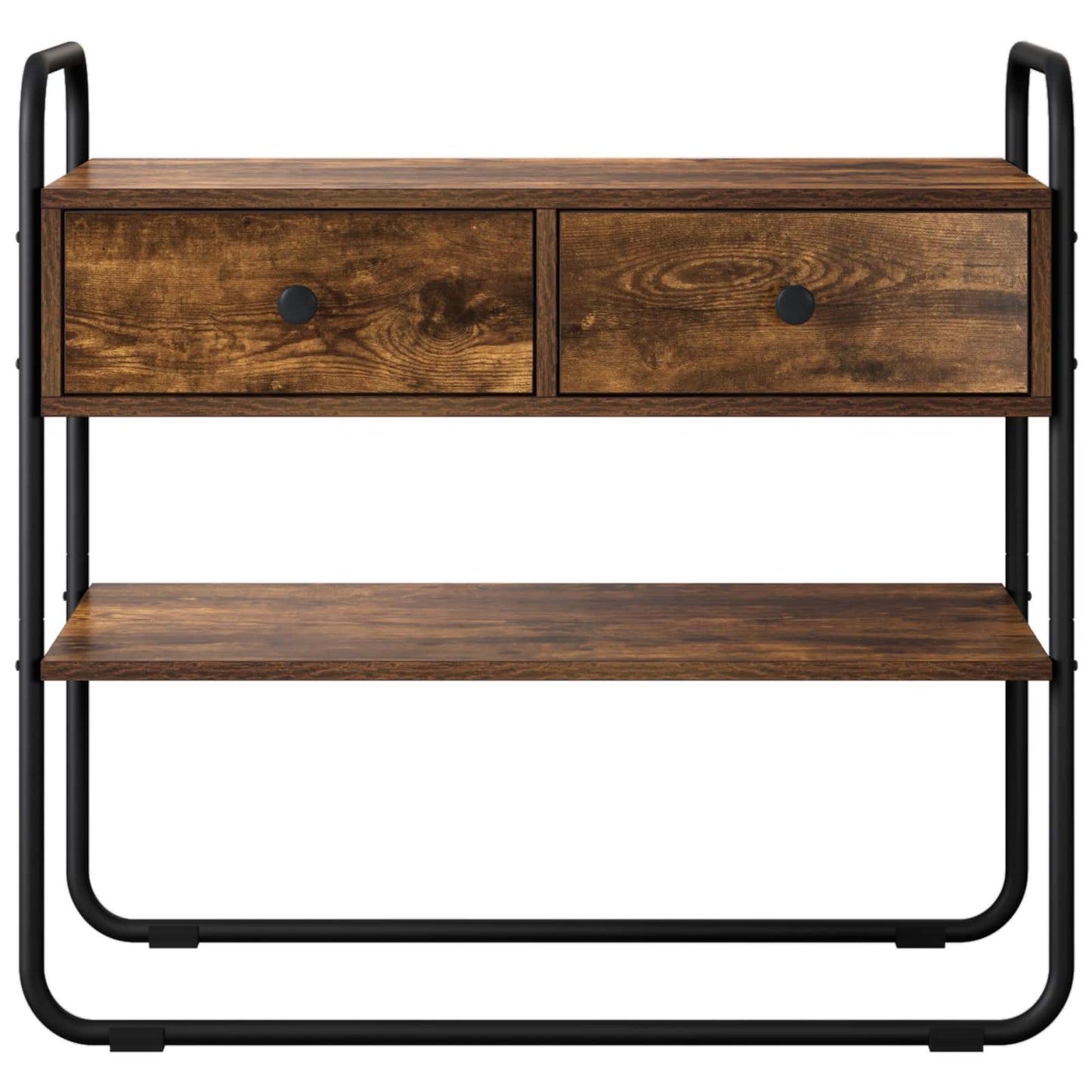 vidaXL Console Table Smoked Oak 80 x 40 x 75 cm Engineered Wood 5