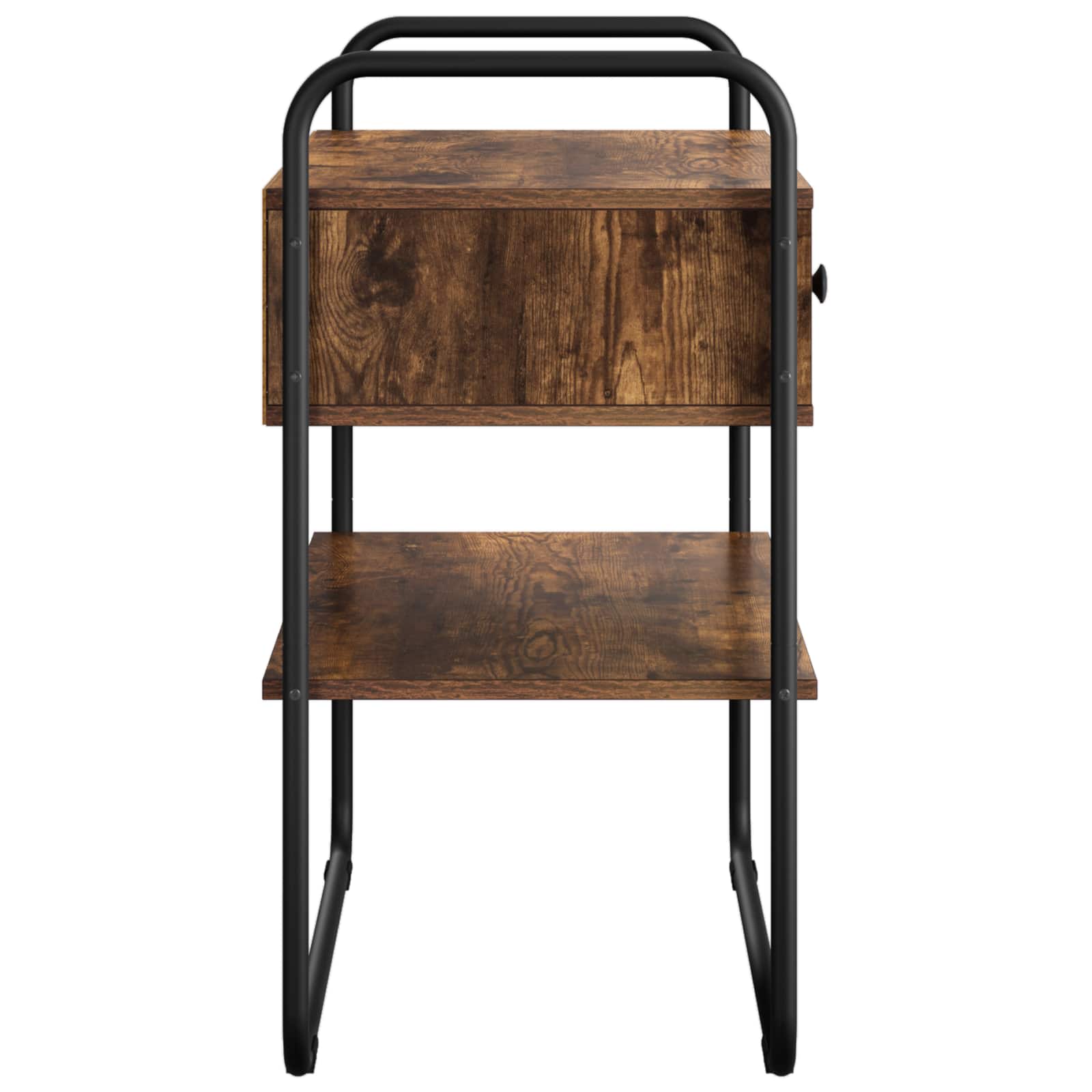 vidaXL Console Table Smoked Oak 80 x 40 x 75 cm Engineered Wood 6