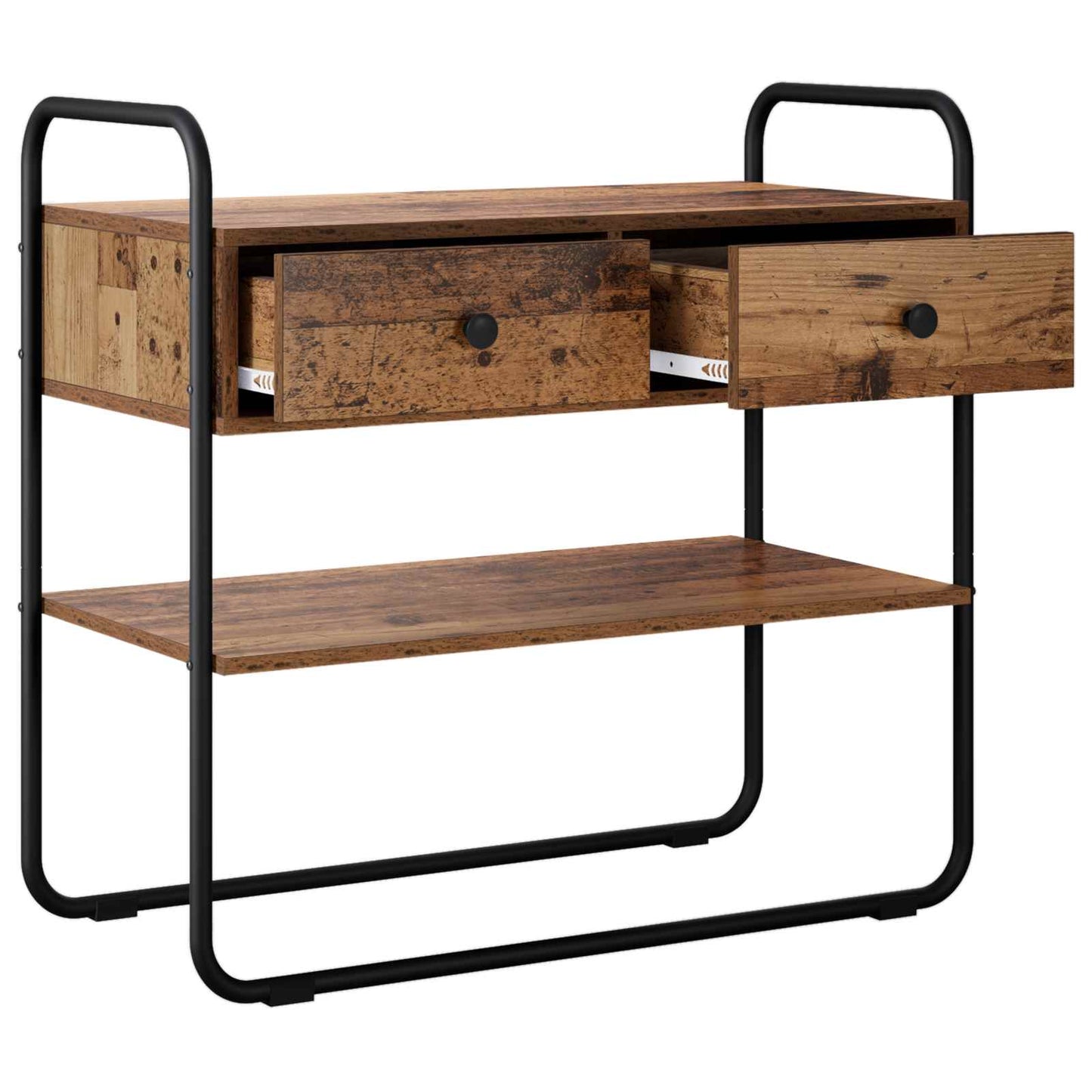 vidaXL Console Table Old Wood 80 x 40 x 75 cm Engineered Wood 4