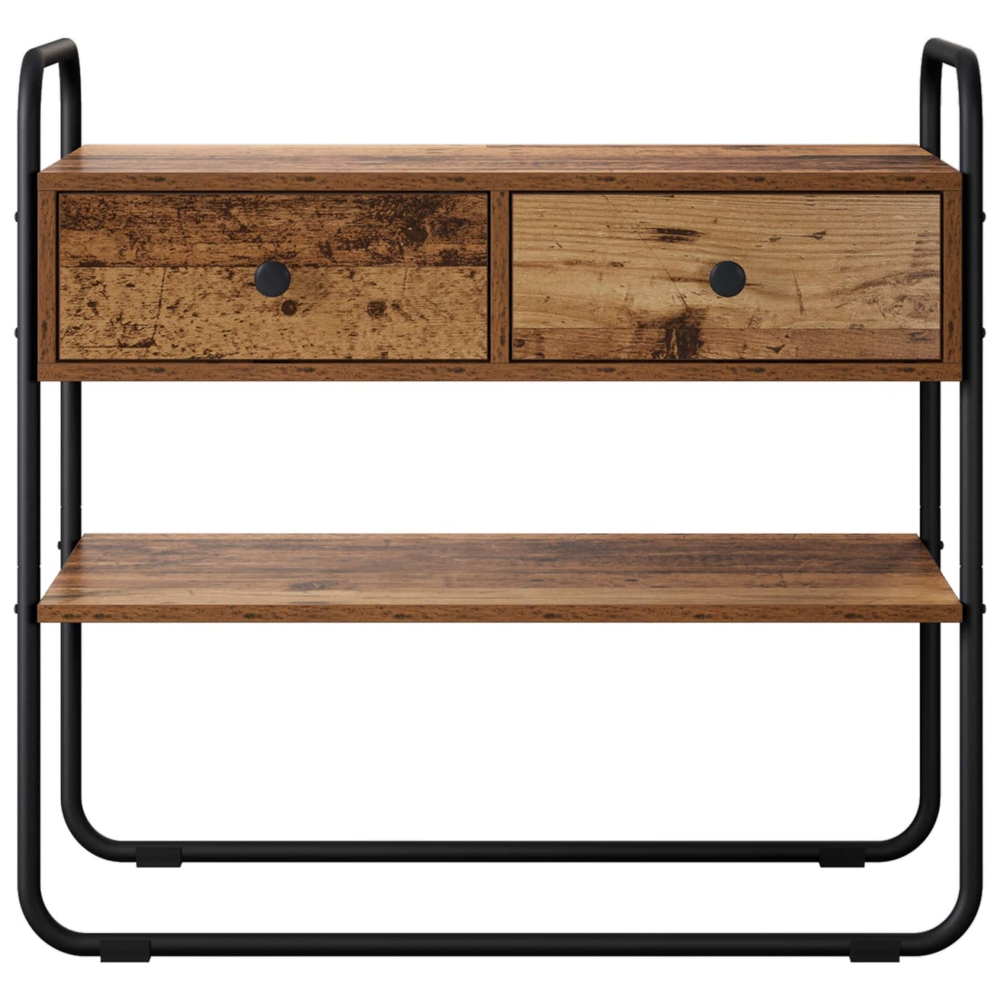 vidaXL Console Table Old Wood 80 x 40 x 75 cm Engineered Wood 5