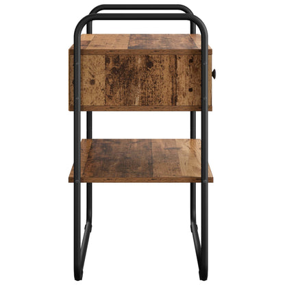 vidaXL Console Table Old Wood 80 x 40 x 75 cm Engineered Wood 6