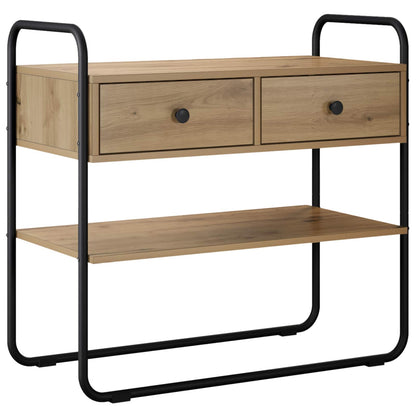 vidaXL Console Table Artisan Oak 80 x 40 x 75 cm Engineered Wood 2