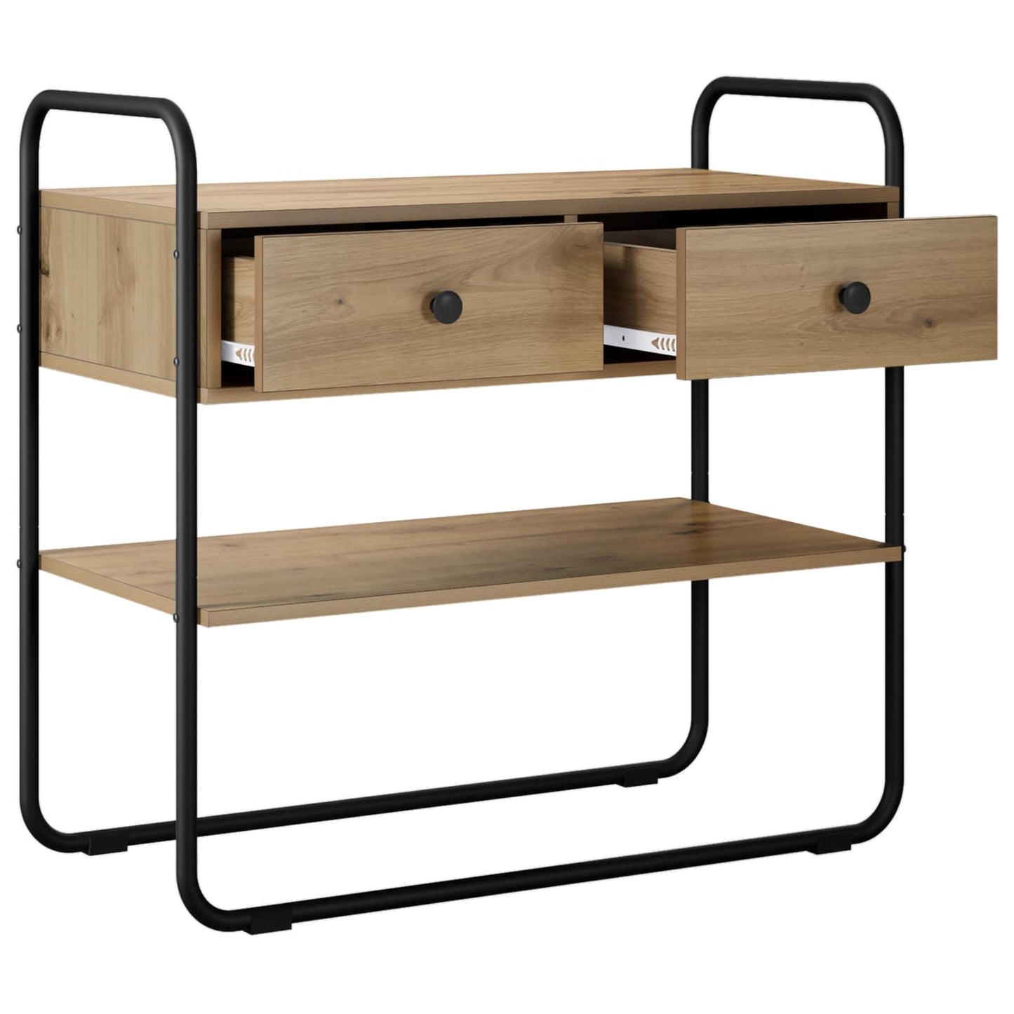 vidaXL Console Table Artisan Oak 80 x 40 x 75 cm Engineered Wood 4