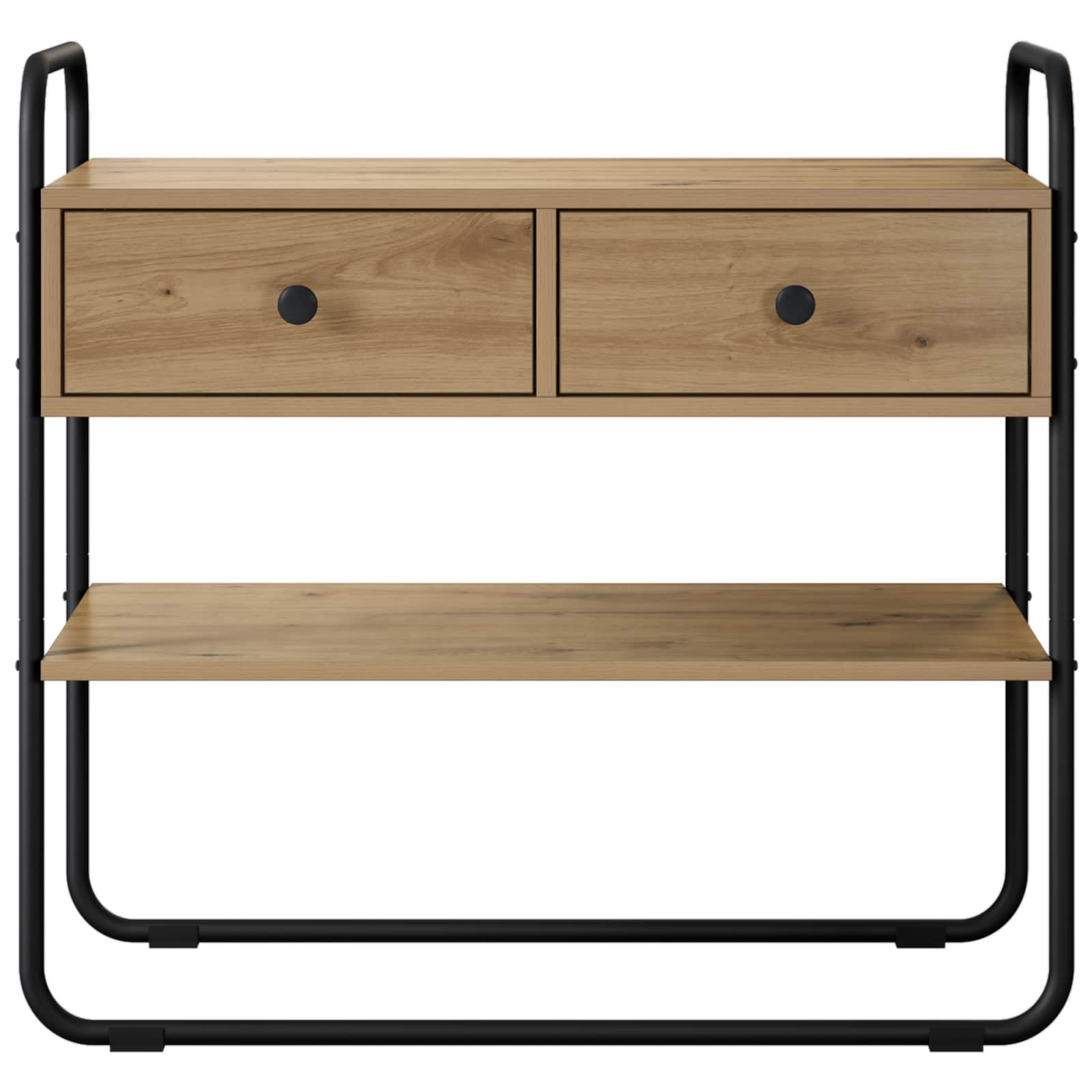 vidaXL Console Table Artisan Oak 80 x 40 x 75 cm Engineered Wood 5