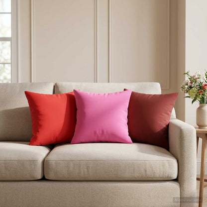 vidaXL Throw Pillow 12 pcs HEERLEN Wine Red 40 x 40 cm Polyester 1