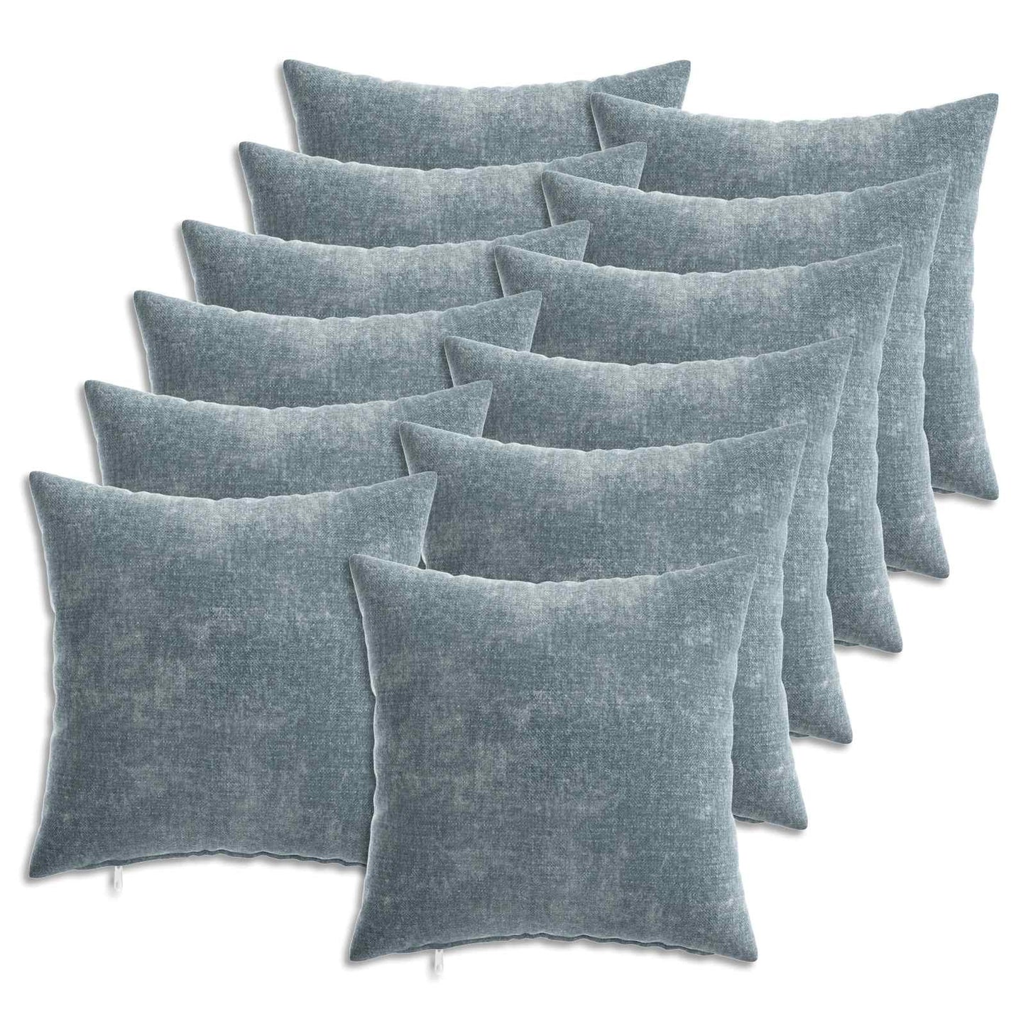 vidaXL Cushion Cover 12 pcs HEERLEN Light Blue 40 x 40 cm 2