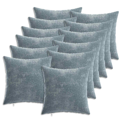 vidaXL Cushion Cover 12 pcs HEERLEN Light Blue 40 x 40 cm 2