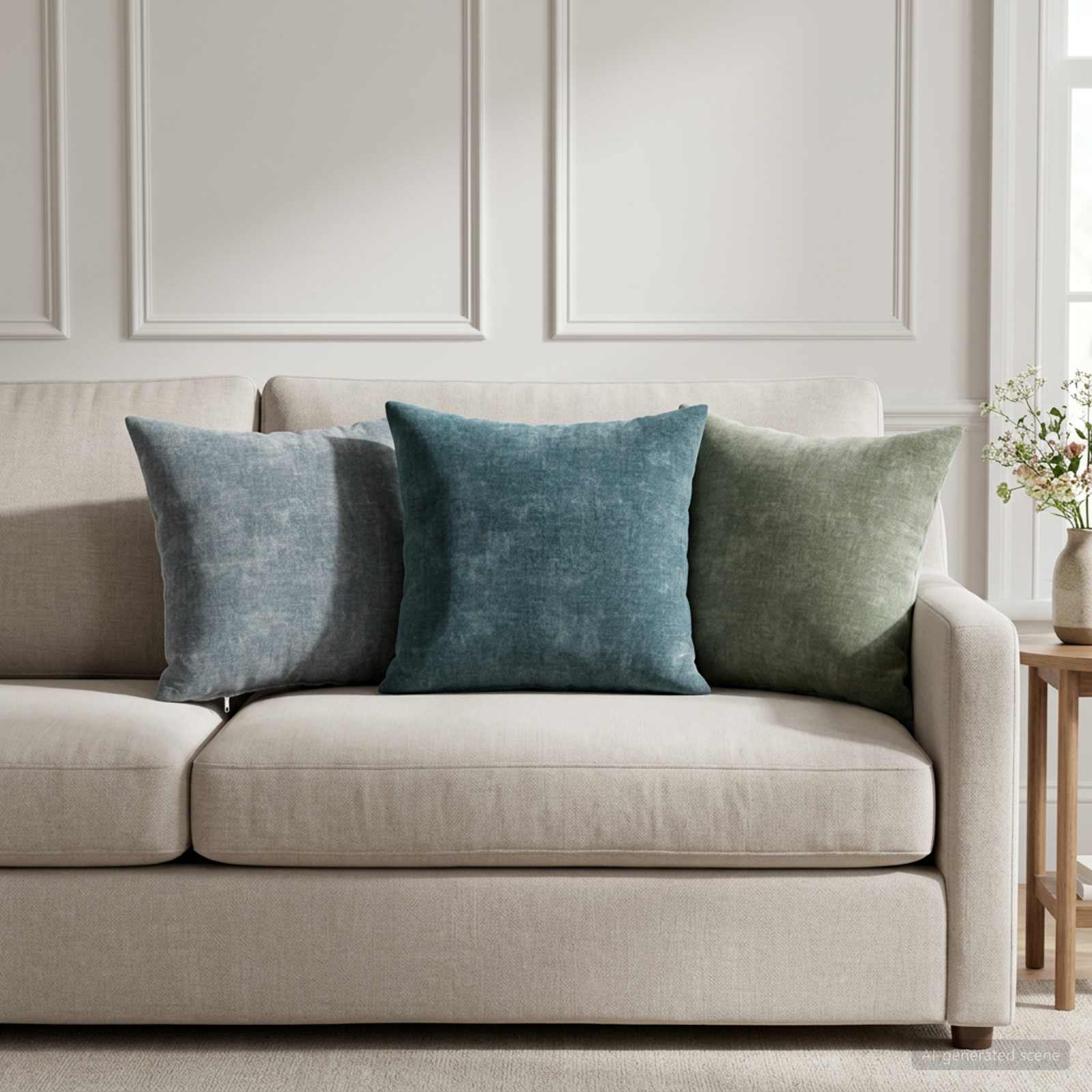 vidaXL Cushion Cover 12 pcs HEERLEN Light Blue 40 x 40 cm 1