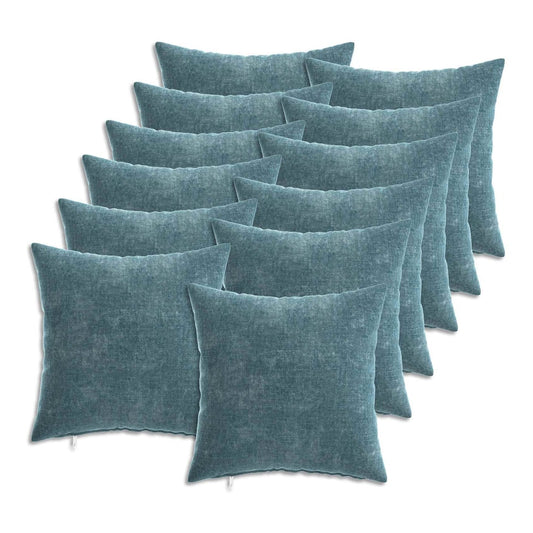 HEERLEN Chenille Fabric Blue