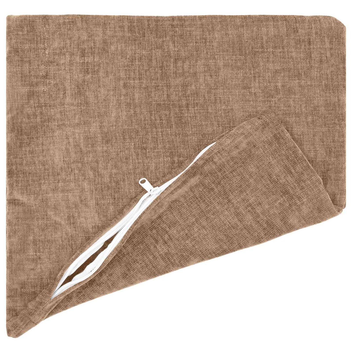 vidaXL Cushion Cover 12 pcs HEERLEN Brown 40 x 40 cm Chenille Fabric 4
