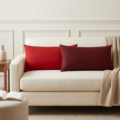 vidaXL Throw Pillow 6 pcs HEERLEN Red 40 x 80 cm Fabric 1