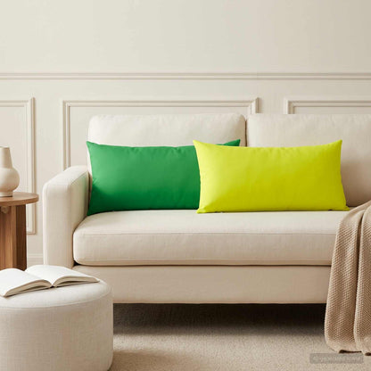 Throw Pillow HEERLEN Polyester 6 40 x 80 cm Bright green