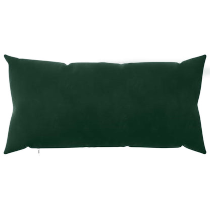 vidaXL Cushion Cover 12 pcs HEERLEN Dark Green 40 x 80 cm Velvet 3