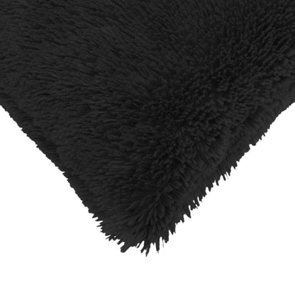 vidaXL Cushion Cover 12 pcs HEERLEN Black 40 x 80 cm PV Fleece 5