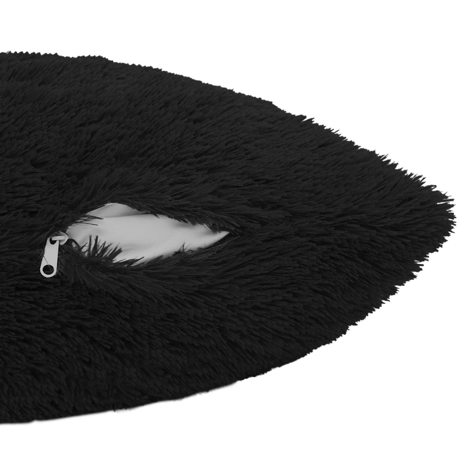 vidaXL Cushion Cover 12 pcs HEERLEN Black 40 x 80 cm PV Fleece 6