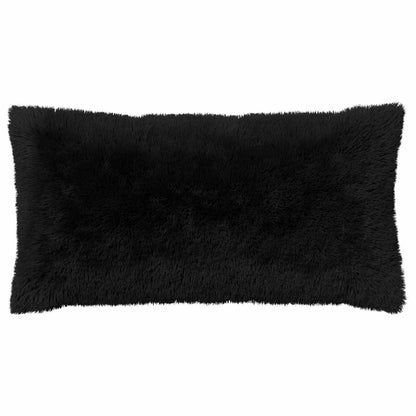 vidaXL Cushion Cover 12 pcs HEERLEN Black 40 x 80 cm PV Fleece 3