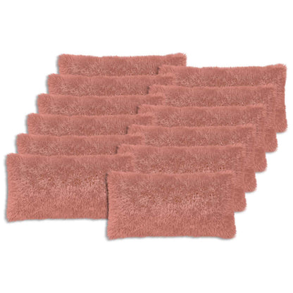 vidaXL Cushion Cover 12 pcs HEERLEN Pink 40 x 80 cm PV Fleece 2